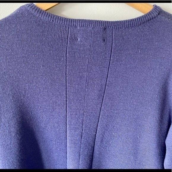 Y2K Vintage Wool-blend Freeport Studio Long Cardigan Women Medium Purple - Picture 9 of 9